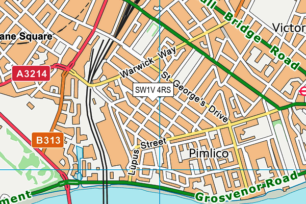 SW1V 4RS map - OS VectorMap District (Ordnance Survey) SW1V 4RS map - OS VectorMap District (Ordnance Survey)
