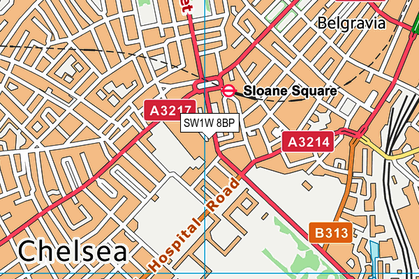 SW1W 8BP map - OS VectorMap District (Ordnance Survey) SW1W 8BP map - OS VectorMap District (Ordnance Survey)