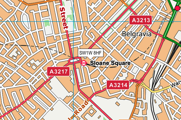 SW1W 8HF map - OS VectorMap District (Ordnance Survey) SW1W 8HF map - OS VectorMap District (Ordnance Survey)