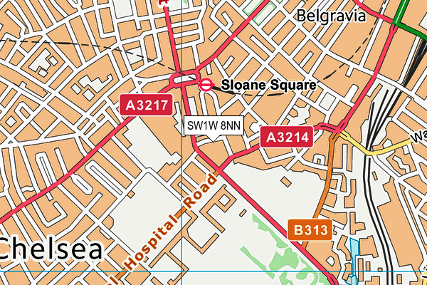 SW1W 8NN map - OS VectorMap District (Ordnance Survey) SW1W 8NN map - OS VectorMap District (Ordnance Survey)
