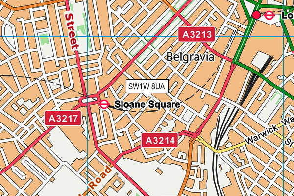 SW1W 8UA map - OS VectorMap District (Ordnance Survey)