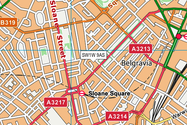 SW1W 9AS map - OS VectorMap District (Ordnance Survey) SW1W 9AS map - OS VectorMap District (Ordnance Survey)