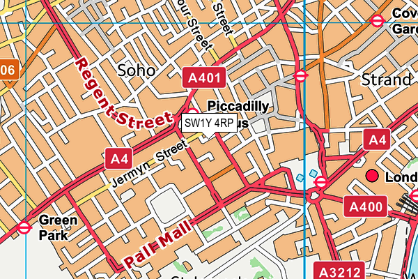 SW1Y 4RP map - OS VectorMap District (Ordnance Survey) SW1Y 4RP map - OS VectorMap District (Ordnance Survey)