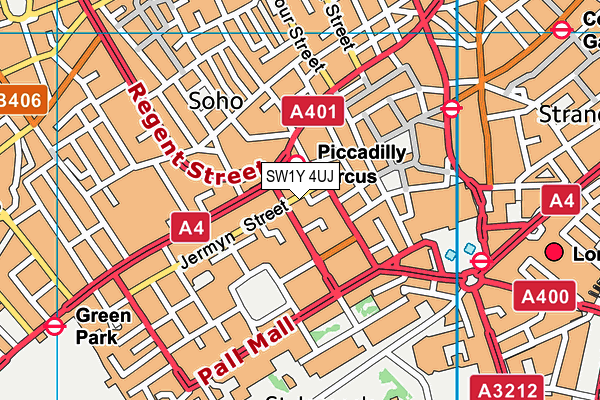SW1Y 4UJ map - OS VectorMap District (Ordnance Survey) SW1Y 4UJ map - OS VectorMap District (Ordnance Survey)