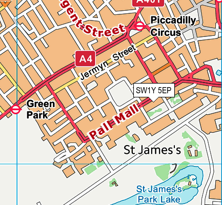 SW1Y 5EP map - OS VectorMap District (Ordnance Survey) SW1Y 5EP map - OS VectorMap District (Ordnance Survey)