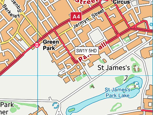 SW1Y 5HD map - OS VectorMap District (Ordnance Survey) SW1Y 5HD map - OS VectorMap District (Ordnance Survey)