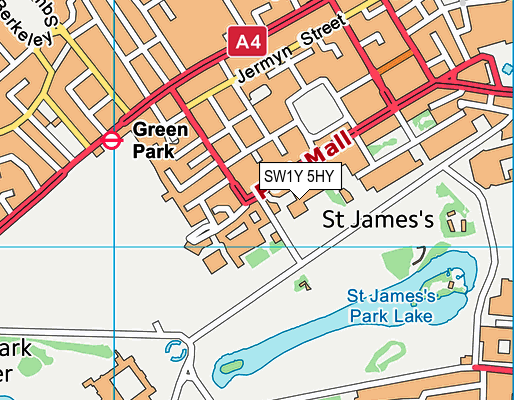 SW1Y 5HY map - OS VectorMap District (Ordnance Survey) SW1Y 5HY map - OS VectorMap District (Ordnance Survey)