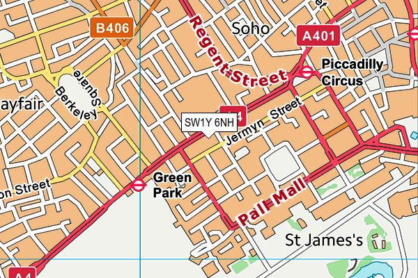 SW1Y 6NH map - OS VectorMap District (Ordnance Survey) SW1Y 6NH map - OS VectorMap District (Ordnance Survey)