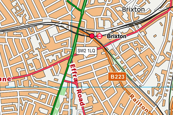 SW2 1LQ map - OS VectorMap District (Ordnance Survey) SW2 1LQ map - OS VectorMap District (Ordnance Survey)