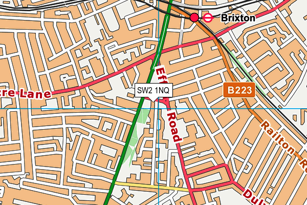 SW2 1NQ map - OS VectorMap District (Ordnance Survey) SW2 1NQ map - OS VectorMap District (Ordnance Survey)