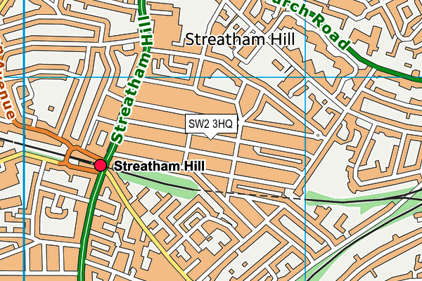 SW2 3HQ map - OS VectorMap District (Ordnance Survey) SW2 3HQ map - OS VectorMap District (Ordnance Survey)