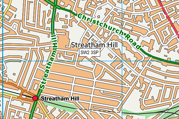 SW2 3SP map - OS VectorMap District (Ordnance Survey) SW2 3SP map - OS VectorMap District (Ordnance Survey)