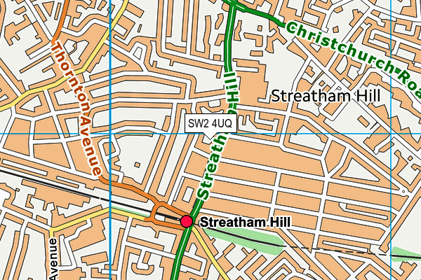 SW2 4UQ map - OS VectorMap District (Ordnance Survey) SW2 4UQ map - OS VectorMap District (Ordnance Survey)