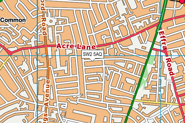 SW2 5AQ map - OS VectorMap District (Ordnance Survey) SW2 5AQ map - OS VectorMap District (Ordnance Survey)