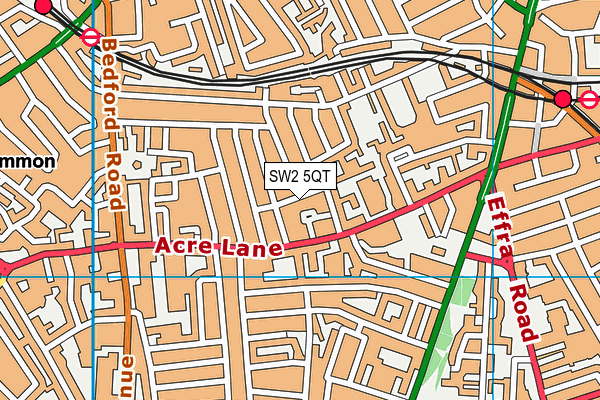 SW2 5QT map - OS VectorMap District (Ordnance Survey) SW2 5QT map - OS VectorMap District (Ordnance Survey)
