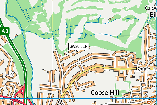 SW20 0EN map - OS VectorMap District (Ordnance Survey) SW20 0EN map - OS VectorMap District (Ordnance Survey)