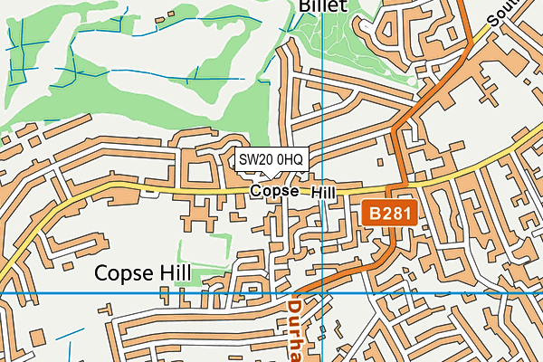 SW20 0HQ map - OS VectorMap District (Ordnance Survey) SW20 0HQ map - OS VectorMap District (Ordnance Survey)