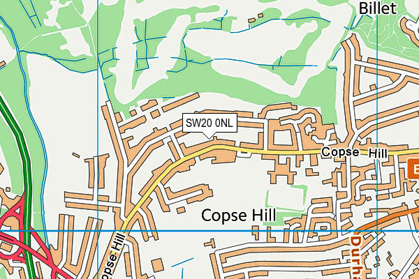 SW20 0NL map - OS VectorMap District (Ordnance Survey) SW20 0NL map - OS VectorMap District (Ordnance Survey)