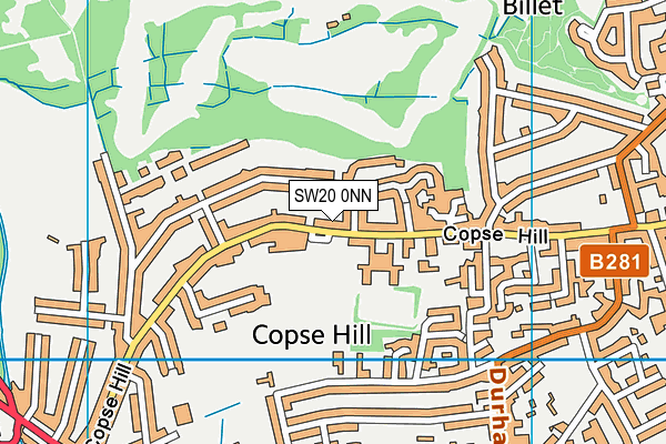 SW20 0NN map - OS VectorMap District (Ordnance Survey)