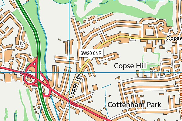 SW20 0NR map - OS VectorMap District (Ordnance Survey) SW20 0NR map - OS VectorMap District (Ordnance Survey)