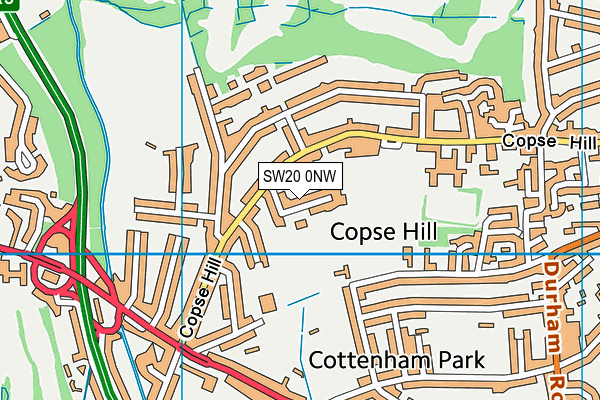 SW20 0NW map - OS VectorMap District (Ordnance Survey) SW20 0NW map - OS VectorMap District (Ordnance Survey)