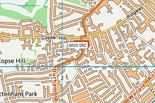 SW20 0RZ map - OS VectorMap District (Ordnance Survey) SW20 0RZ map - OS VectorMap District (Ordnance Survey)