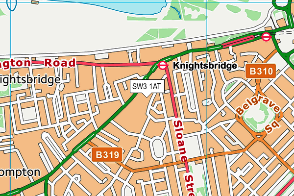 SW3 1AT map - OS VectorMap District (Ordnance Survey) SW3 1AT map - OS VectorMap District (Ordnance Survey)