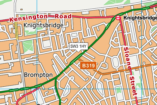 SW3 1HY map - OS VectorMap District (Ordnance Survey) SW3 1HY map - OS VectorMap District (Ordnance Survey)
