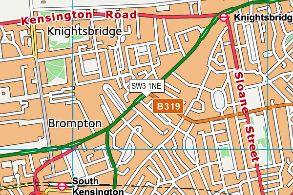 SW3 1NE map - OS VectorMap District (Ordnance Survey) SW3 1NE map - OS VectorMap District (Ordnance Survey)