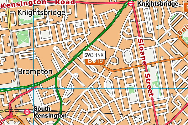 SW3 1NX map - OS VectorMap District (Ordnance Survey) SW3 1NX map - OS VectorMap District (Ordnance Survey)