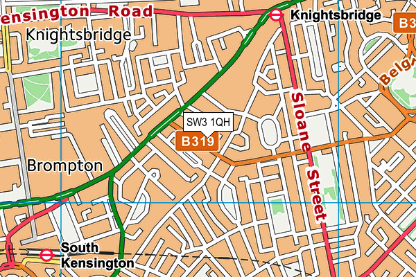 SW3 1QH map - OS VectorMap District (Ordnance Survey) SW3 1QH map - OS VectorMap District (Ordnance Survey)