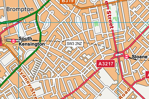 SW3 2NZ map - OS VectorMap District (Ordnance Survey) SW3 2NZ map - OS VectorMap District (Ordnance Survey)