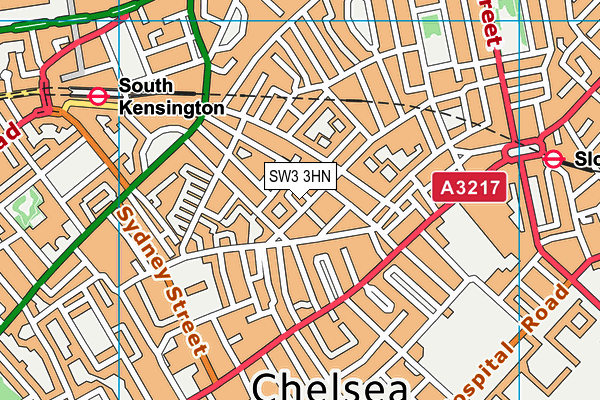 SW3 3HN map - OS VectorMap District (Ordnance Survey) SW3 3HN map - OS VectorMap District (Ordnance Survey)
