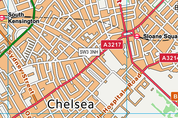 SW3 3NH map - OS VectorMap District (Ordnance Survey) SW3 3NH map - OS VectorMap District (Ordnance Survey)