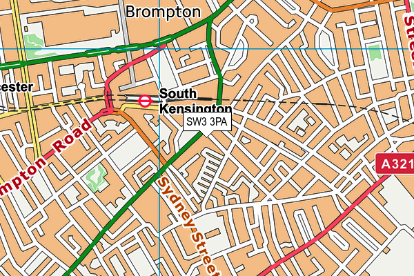 SW3 3PA map - OS VectorMap District (Ordnance Survey) SW3 3PA map - OS VectorMap District (Ordnance Survey)