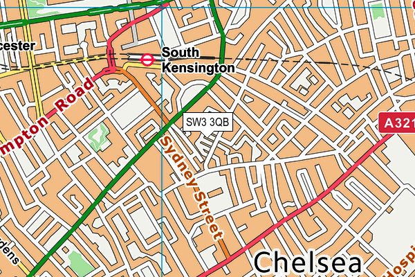 SW3 3QB map - OS VectorMap District (Ordnance Survey) SW3 3QB map - OS VectorMap District (Ordnance Survey)