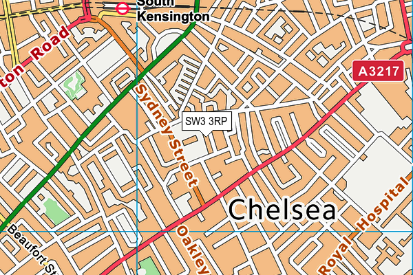 SW3 3RP map - OS VectorMap District (Ordnance Survey) SW3 3RP map - OS VectorMap District (Ordnance Survey)