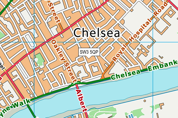 SW3 5QP map - OS VectorMap District (Ordnance Survey) SW3 5QP map - OS VectorMap District (Ordnance Survey)