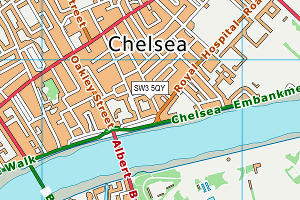 SW3 5QY map - OS VectorMap District (Ordnance Survey)