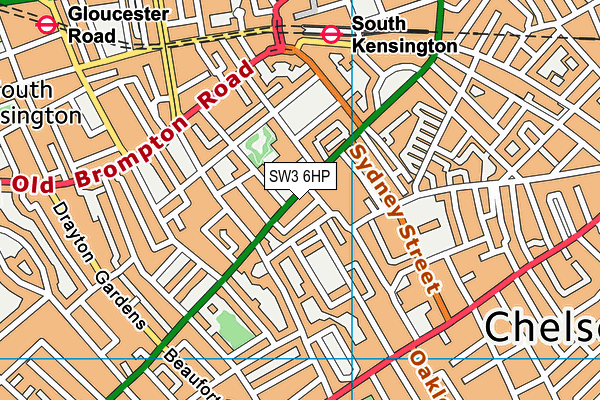 SW3 6HP map - OS VectorMap District (Ordnance Survey)