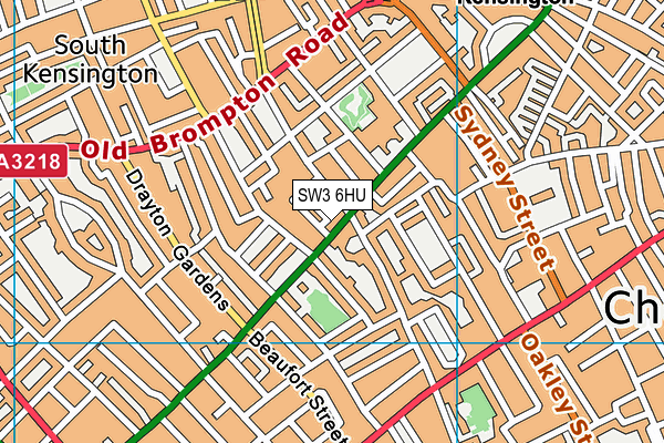 SW3 6HU map - OS VectorMap District (Ordnance Survey) SW3 6HU map - OS VectorMap District (Ordnance Survey)