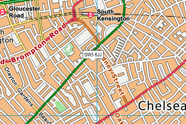 SW3 6JJ map - OS VectorMap District (Ordnance Survey) SW3 6JJ map - OS VectorMap District (Ordnance Survey)