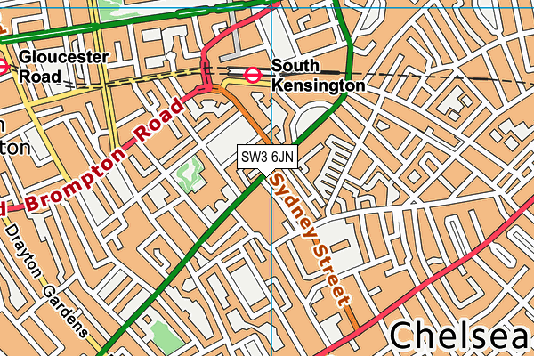 SW3 6JN map - OS VectorMap District (Ordnance Survey) SW3 6JN map - OS VectorMap District (Ordnance Survey)