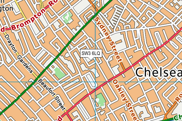 SW3 6LQ map - OS VectorMap District (Ordnance Survey) SW3 6LQ map - OS VectorMap District (Ordnance Survey)