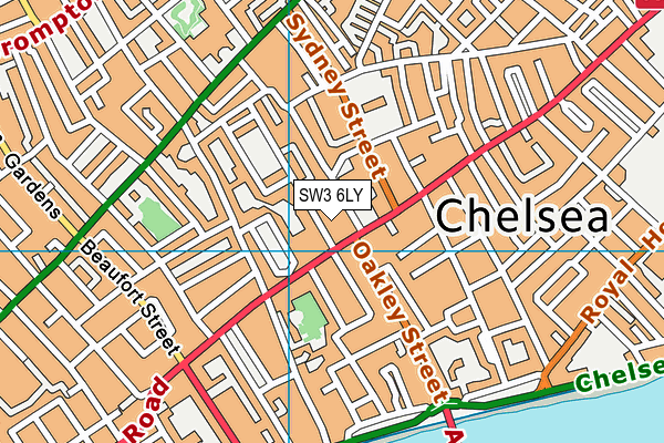 SW3 6LY map - OS VectorMap District (Ordnance Survey) SW3 6LY map - OS VectorMap District (Ordnance Survey)