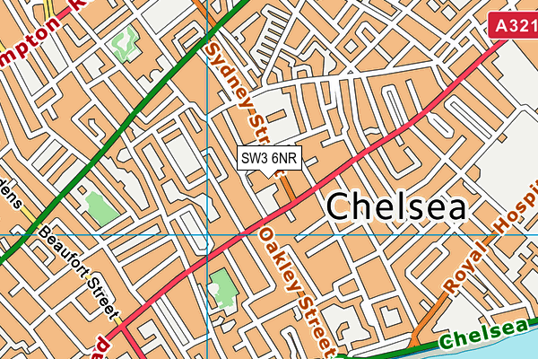 SW3 6NR map - OS VectorMap District (Ordnance Survey) SW3 6NR map - OS VectorMap District (Ordnance Survey)
