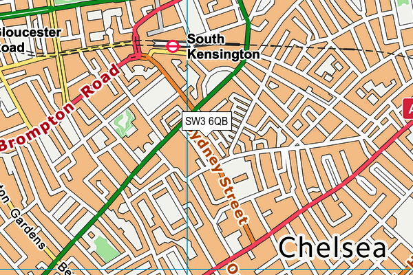 SW3 6QB map - OS VectorMap District (Ordnance Survey) SW3 6QB map - OS VectorMap District (Ordnance Survey)
