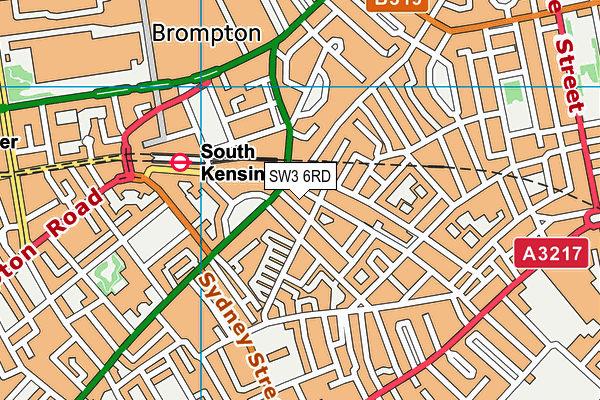 SW3 6RD map - OS VectorMap District (Ordnance Survey) SW3 6RD map - OS VectorMap District (Ordnance Survey)
