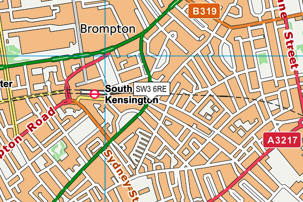 SW3 6RE map - OS VectorMap District (Ordnance Survey) SW3 6RE map - OS VectorMap District (Ordnance Survey)