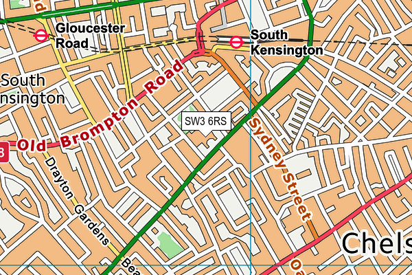 SW3 6RS map - OS VectorMap District (Ordnance Survey) SW3 6RS map - OS VectorMap District (Ordnance Survey)